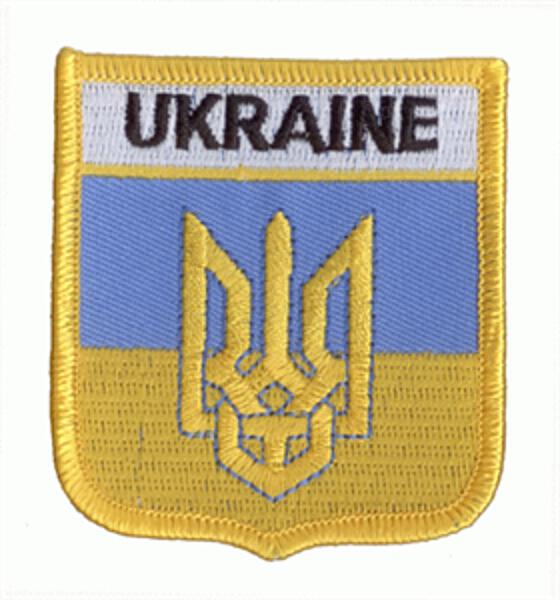 Wappenaufnäher Ukraine mit Wappen