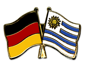 Freundschaftspin Deutschland Uruguay