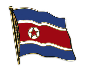 Flaggenpin Nordkorea