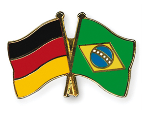 Freundschaftspin Deutschland Brasilien