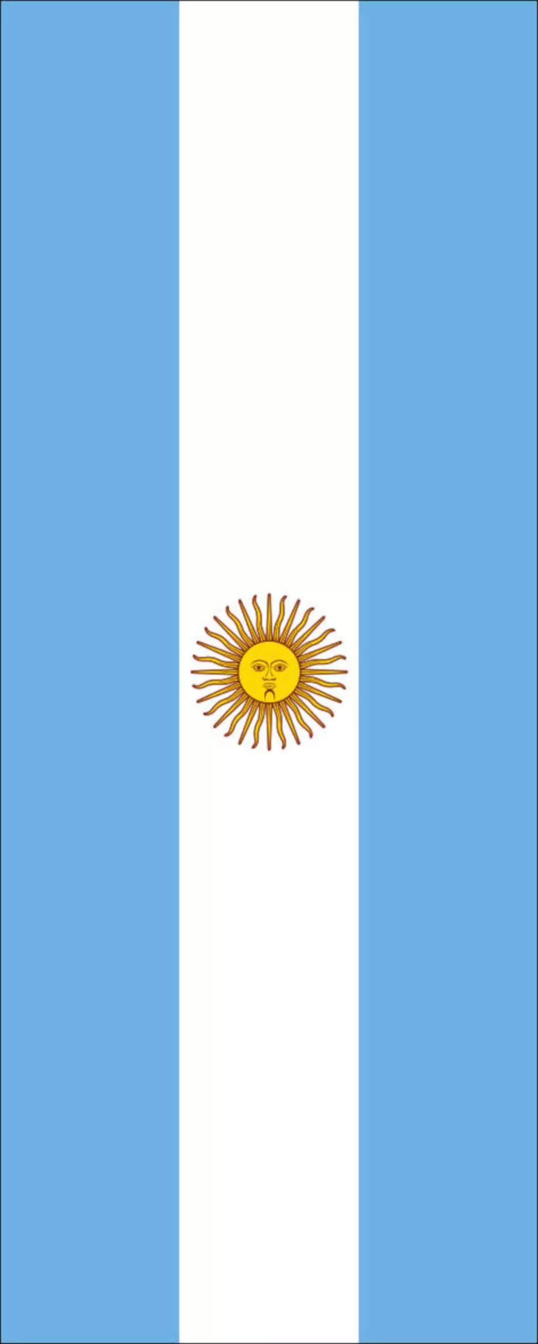 Flagge Argentinien mit Wappen