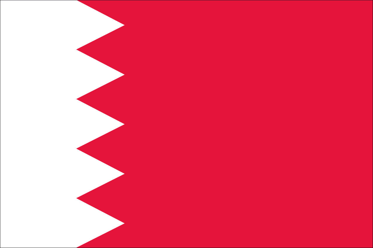 Flagge Bahrain 110 g/m² Querformat
