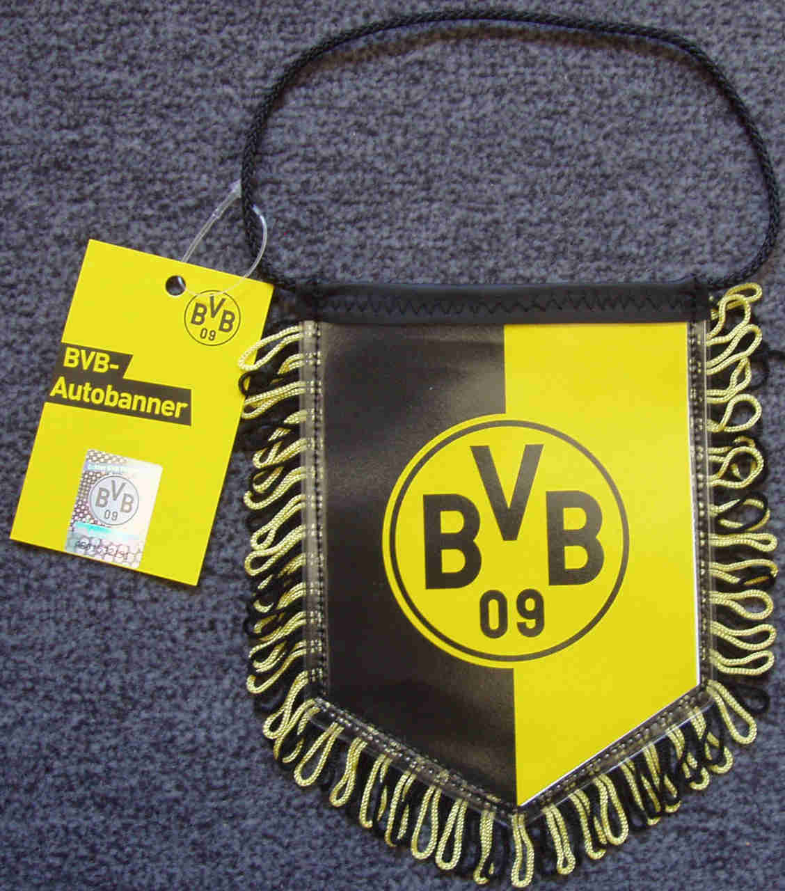 Borussia Dortmund Autobanner Auto Wimpel Banner - Plus Aufkleber BVB 09 -  NewFanCorner