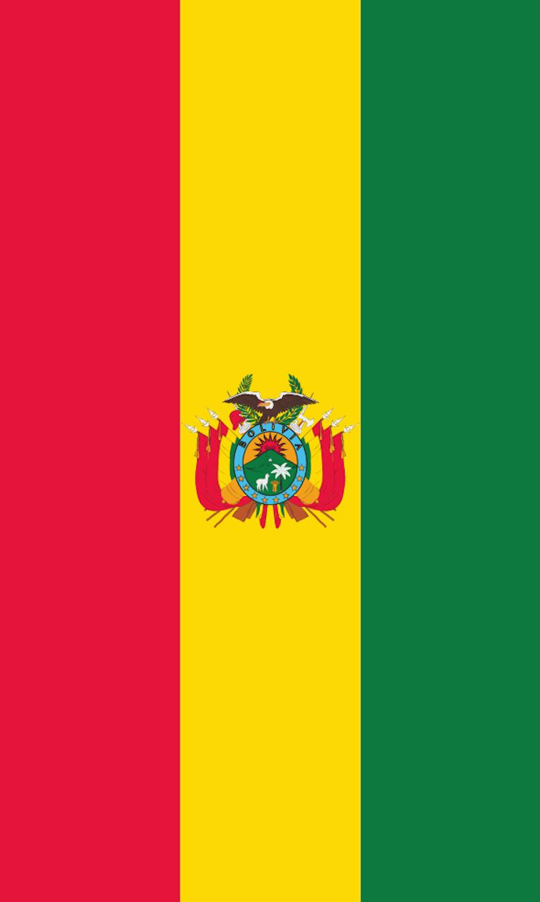 Tischbanner Bolivien mit Wappen