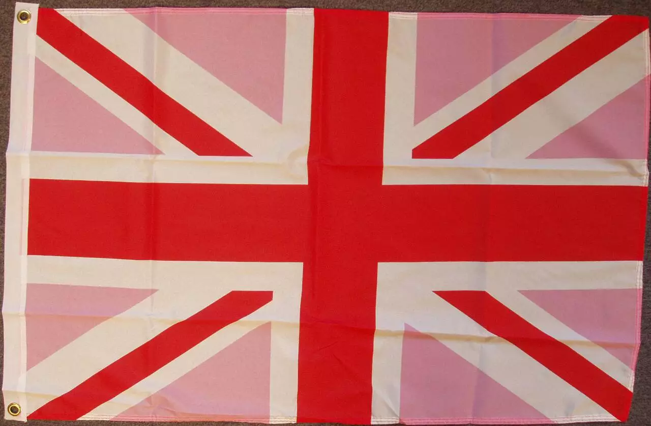 Flagge Großbritannien rosa