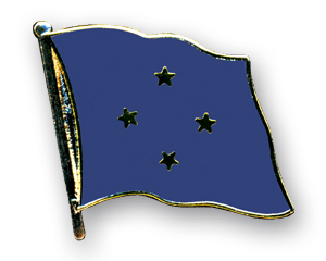 Flaggenpin Mikronesien