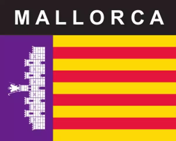 Flaggenaufkleber Mallorca