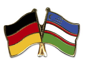 Freundschaftspin Deutschland Usbekistan