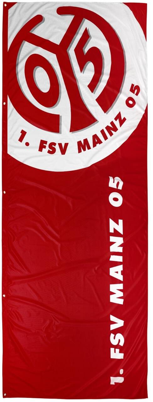 Mainz 05 Flagge Logo groß Hochformat