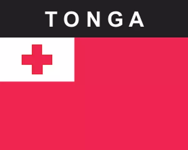 Flaggenaufkleber Tonga