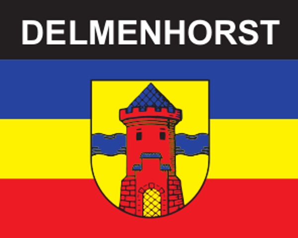 Flaggenaufkleber Delmenhorst