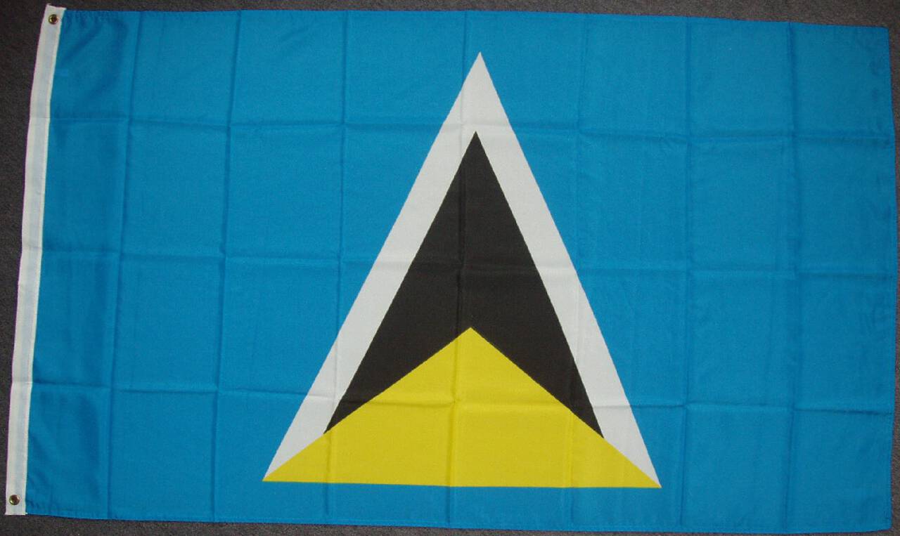 Flagge St. Lucia 80 g/m²