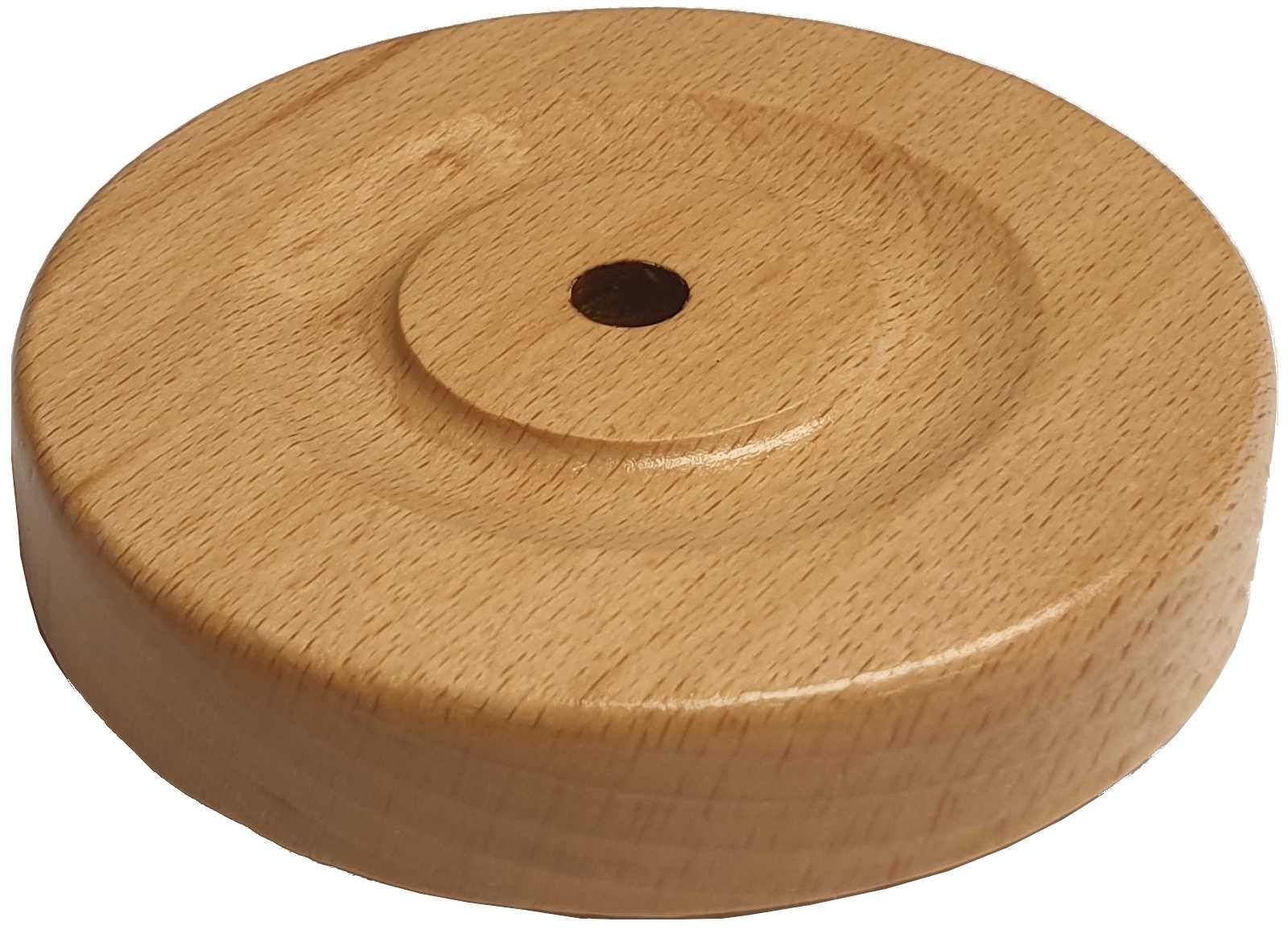 Tischbannerständer Holz Farbe naturhell Rillenfuß komplett