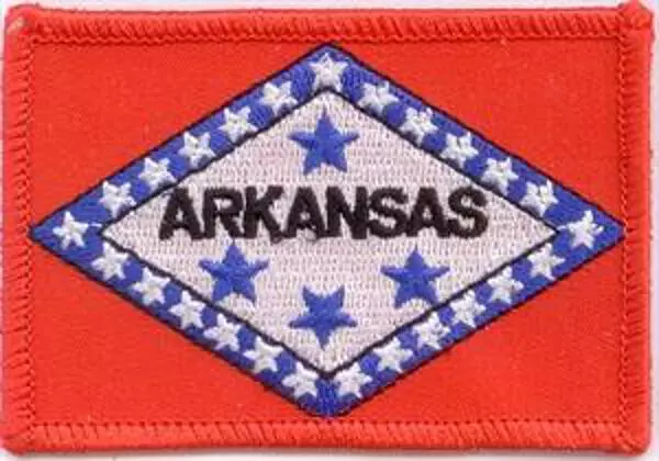 Flaggenaufnäher Arkansas