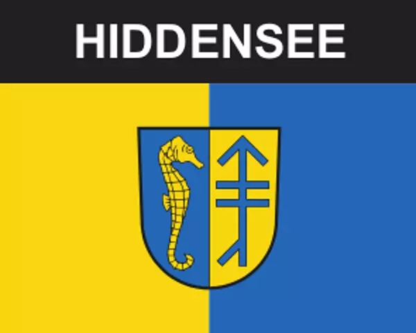 Flaggenaufkleber Hiddensee