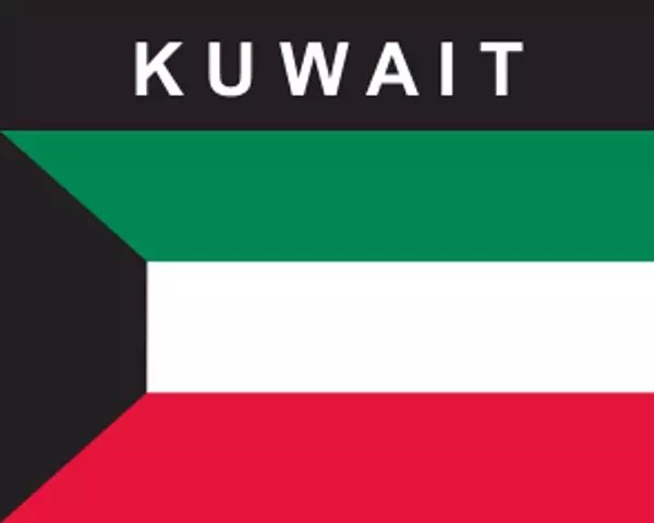 Flaggenaufkleber Kuwait