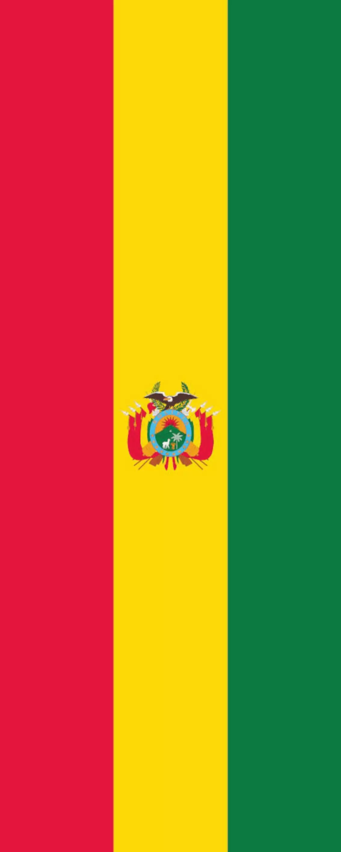 Flagge Bolivien mit Wappen