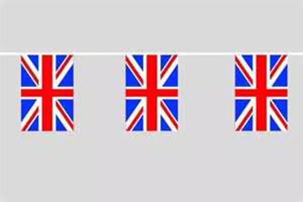 Flaggenkette Großbritannien