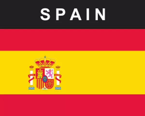 Flaggenaufkleber Spanien