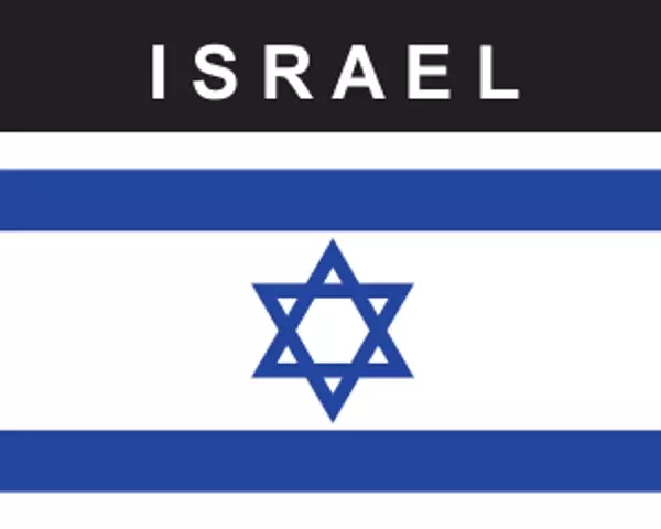 Flaggenaufkleber Israel