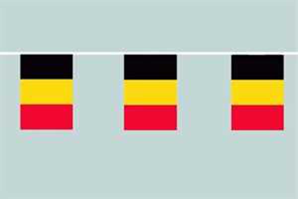 Flaggenkette Belgien 6 m 8 Flaggen