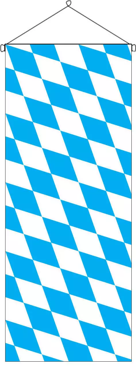 Flaggenbanner Bayern große Rauten