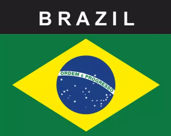 Flaggenaufkleber Brasilien