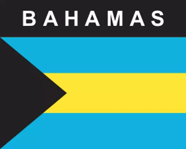 Flaggenaufkleber Bahamas
