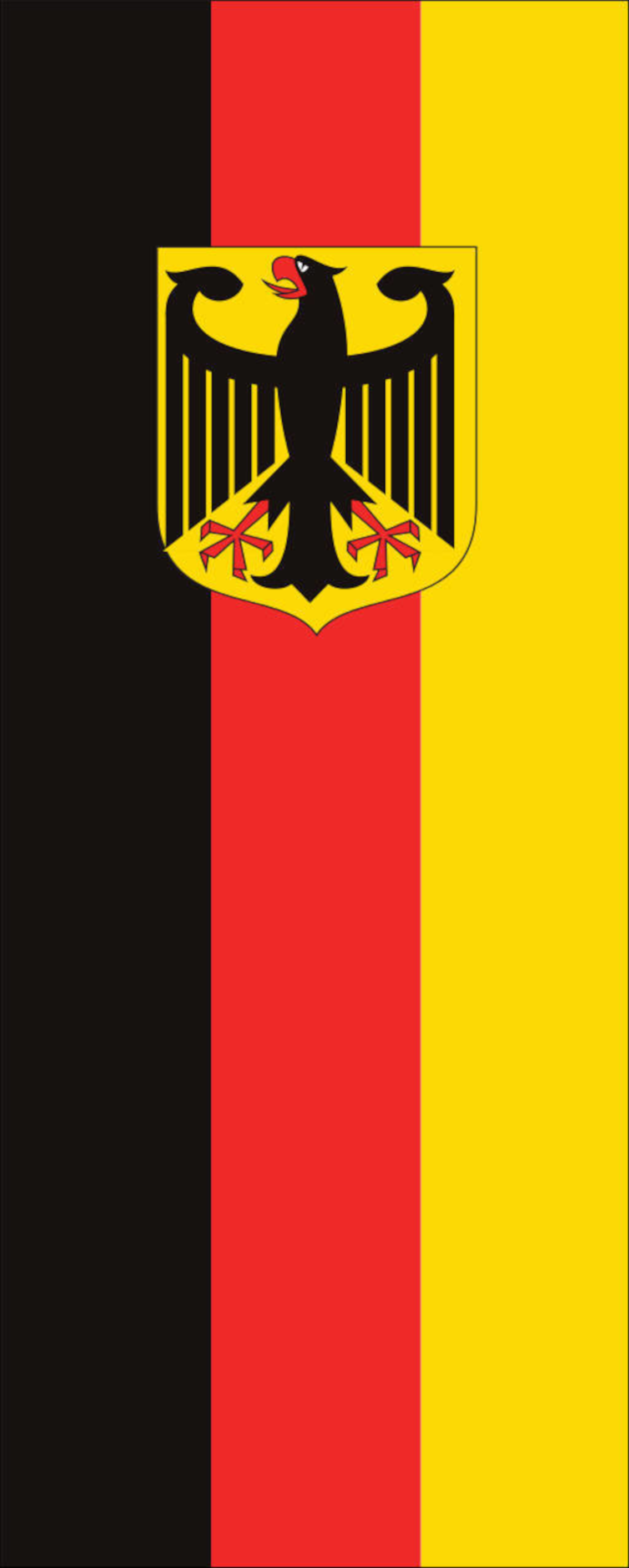 30 x 150 cm Fahne Flagge Deutschland Langwimpel Digitaldruck 
