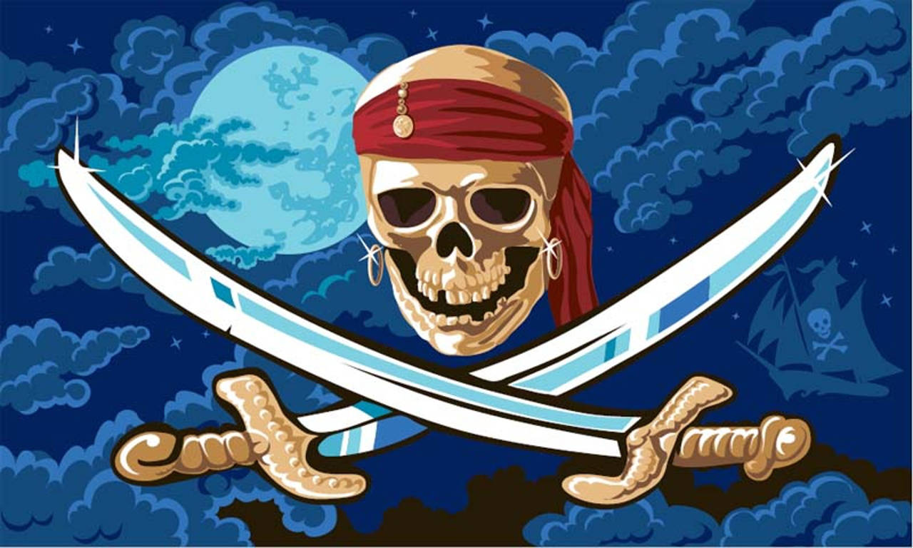 Flagge Pirat Fluch der Meere 80 g/m²