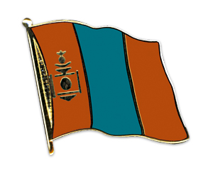 Flaggenpin Mongolei