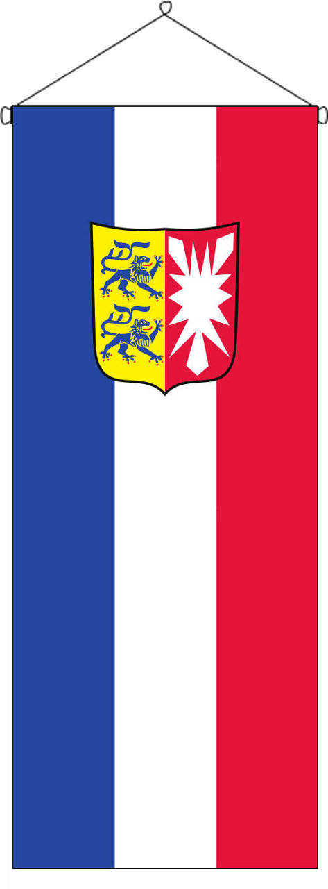 Flaggenbanner Schleswig Holstein Landesdienstflagge