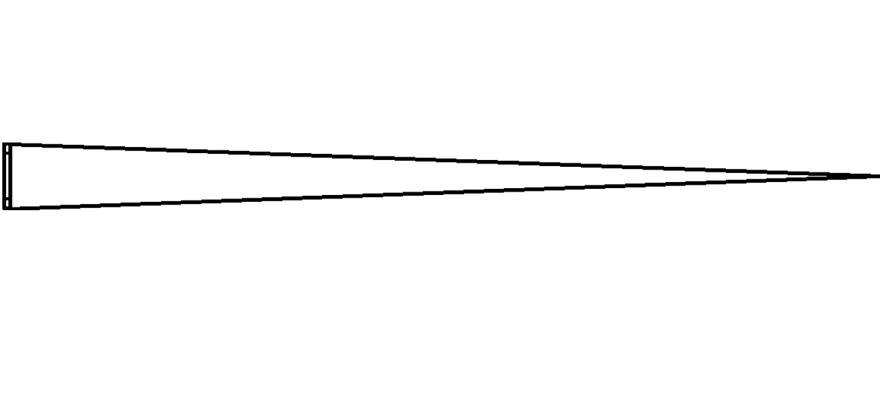 Muster eines Langwimpels mit Ösen