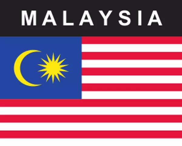 Flaggenaufkleber Malaysia
