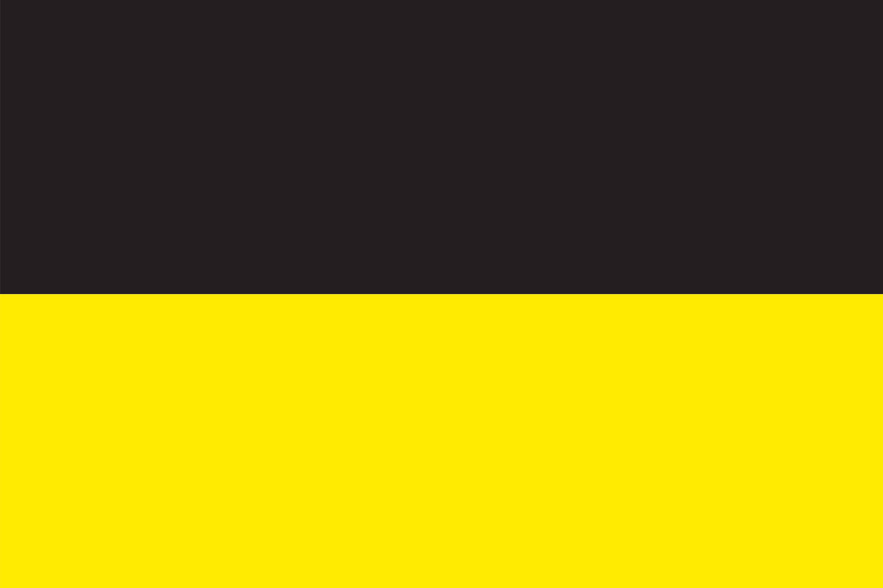 Flagge Baden-Württemberg 120 g/m² Querformat