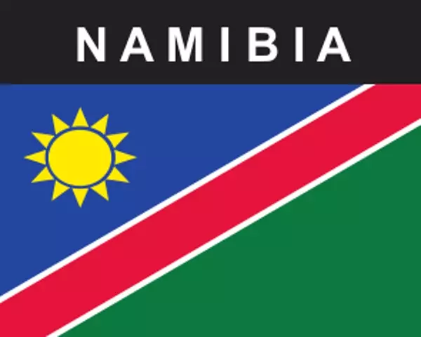 Flaggenaufkleber Namibia