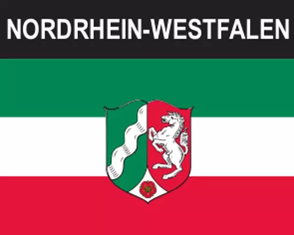Flaggenaufkleber Nordrhein-Westfalen