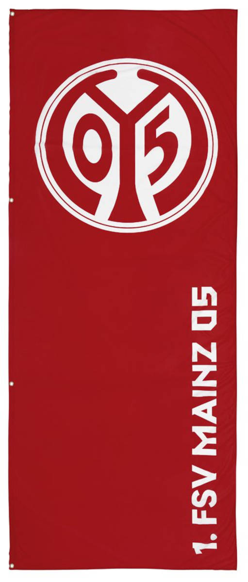 Mainz 05 Hissflagge Logo Hochformat