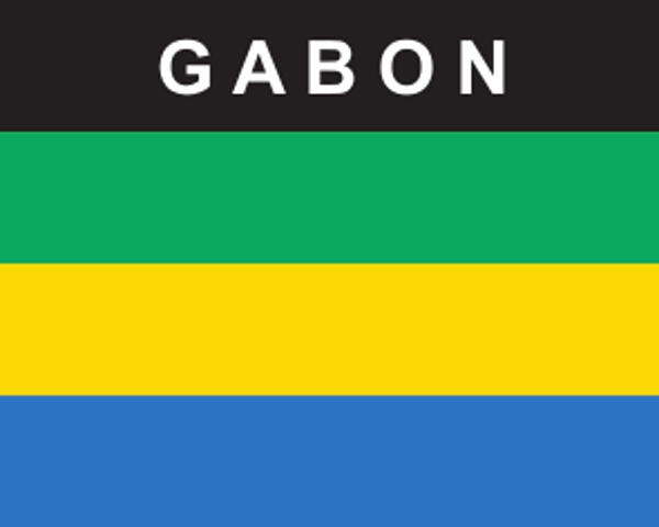 Flaggenaufkleber Gabun