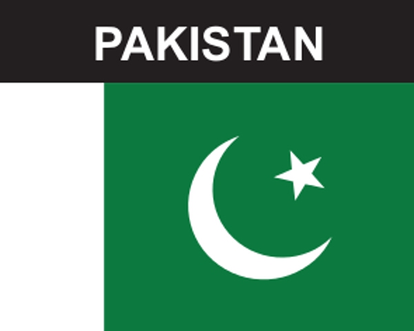 Flaggenaufkleber Pakistan