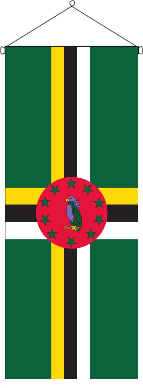 Flaggenbanner Dominica