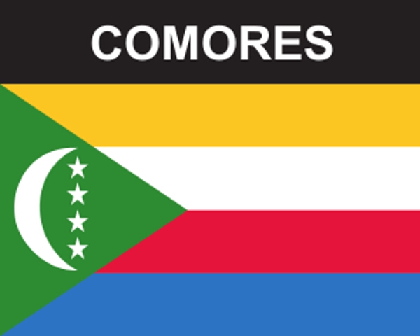 Flaggenaufkleber Komoren
