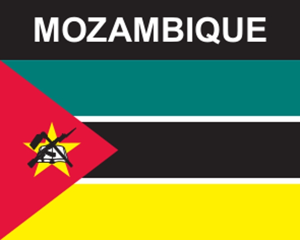 Flaggenaufkleber Mosambik