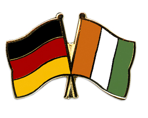 Freundschaftspin Deutschland Elfenbeinküste