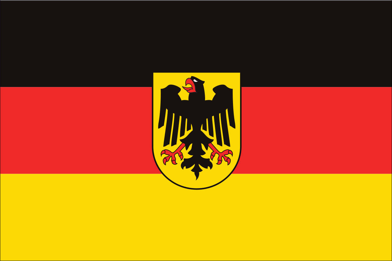 Flagge Deutschland Bundesdienstflagge 110 g/m² Querformat