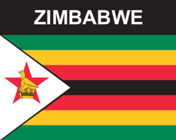 Flaggenaufkleber Simbabwe