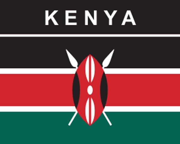 Flaggenaufkleber Kenia