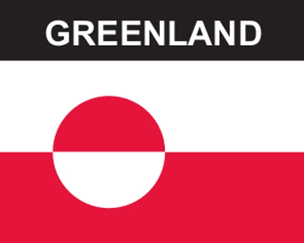 Flaggenaufkleber Grönland