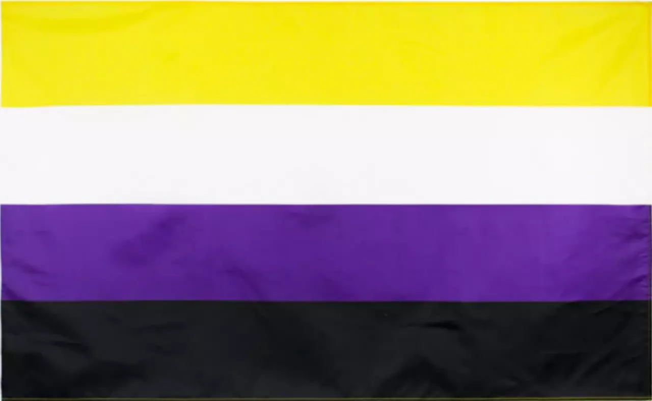 Die Non-Binary Flagge ist ein Symbol für die Vielfalt der Geschlechtsidentitäten jenseits der traditionellen binären Vorstellungen. Ihre Farben und ihr Design repräsentieren die Einzigartigkeit non-binärer Menschen. Zeigen Sie Ihre Unterstützung und Akzep