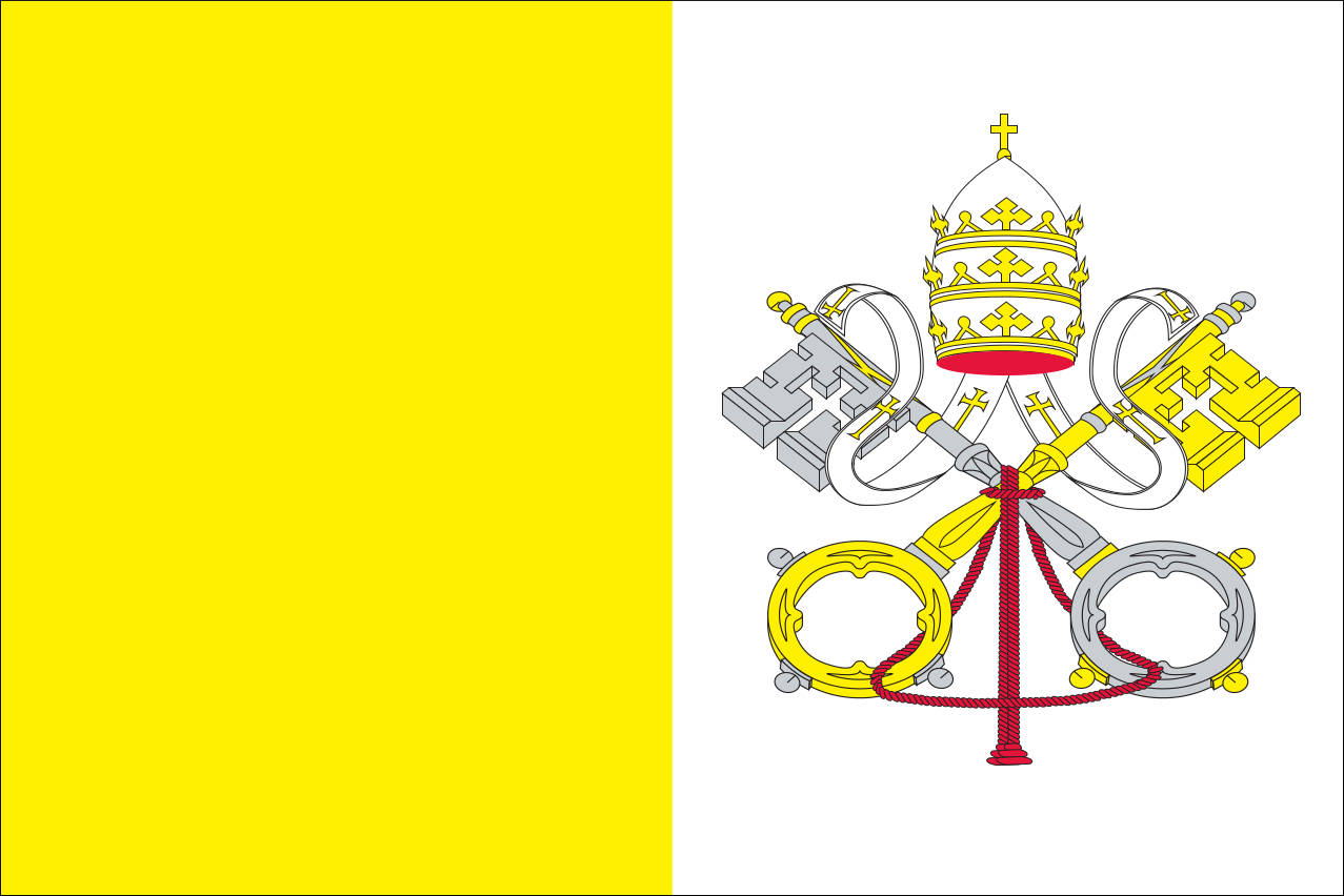 Flagge Vatikan 160 g/m² Querformat